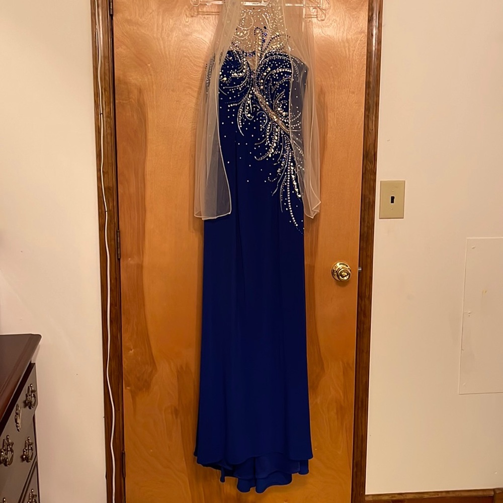 GLS royal blue prom dress